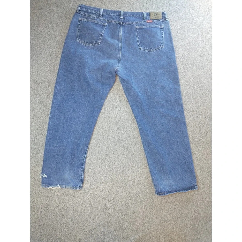Wrangler Authentics Mens Relaxed Fit Straight Leg Blue Jeans 96501MR 44x29